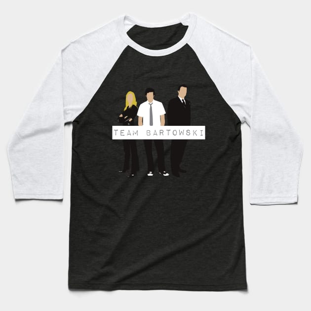 Team Bartowski minimalist Baseball T-Shirt by insidethetardis